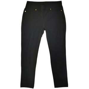 Michael Kors Mid Rise Skinny Fit Stretch Pull On Black Pants - Sz M